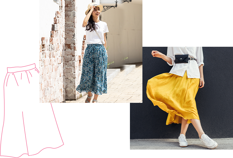 POINT 1 スカートひらめくたび、サラサラいい香り！