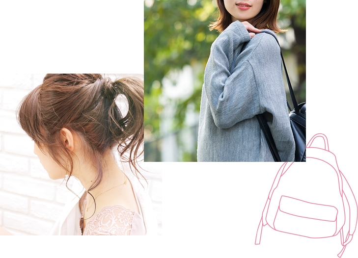 POINT 2 勝負は「うなじ」と「背中」にあり！