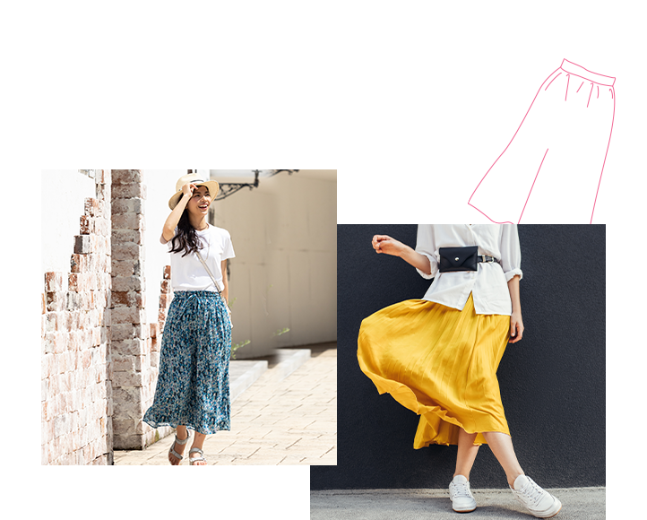 POINT 1 スカートひらめくたび、サラサラいい香り！